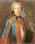 Louis de Silvestre Anna Orzelska in riding habit oil